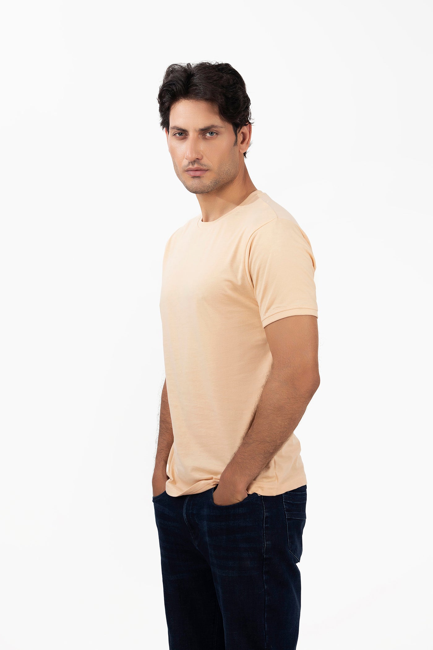Picture of GTS-B4207 ROUND NECK T-SHIRT PEACH - Chenone Official - Online Shopping