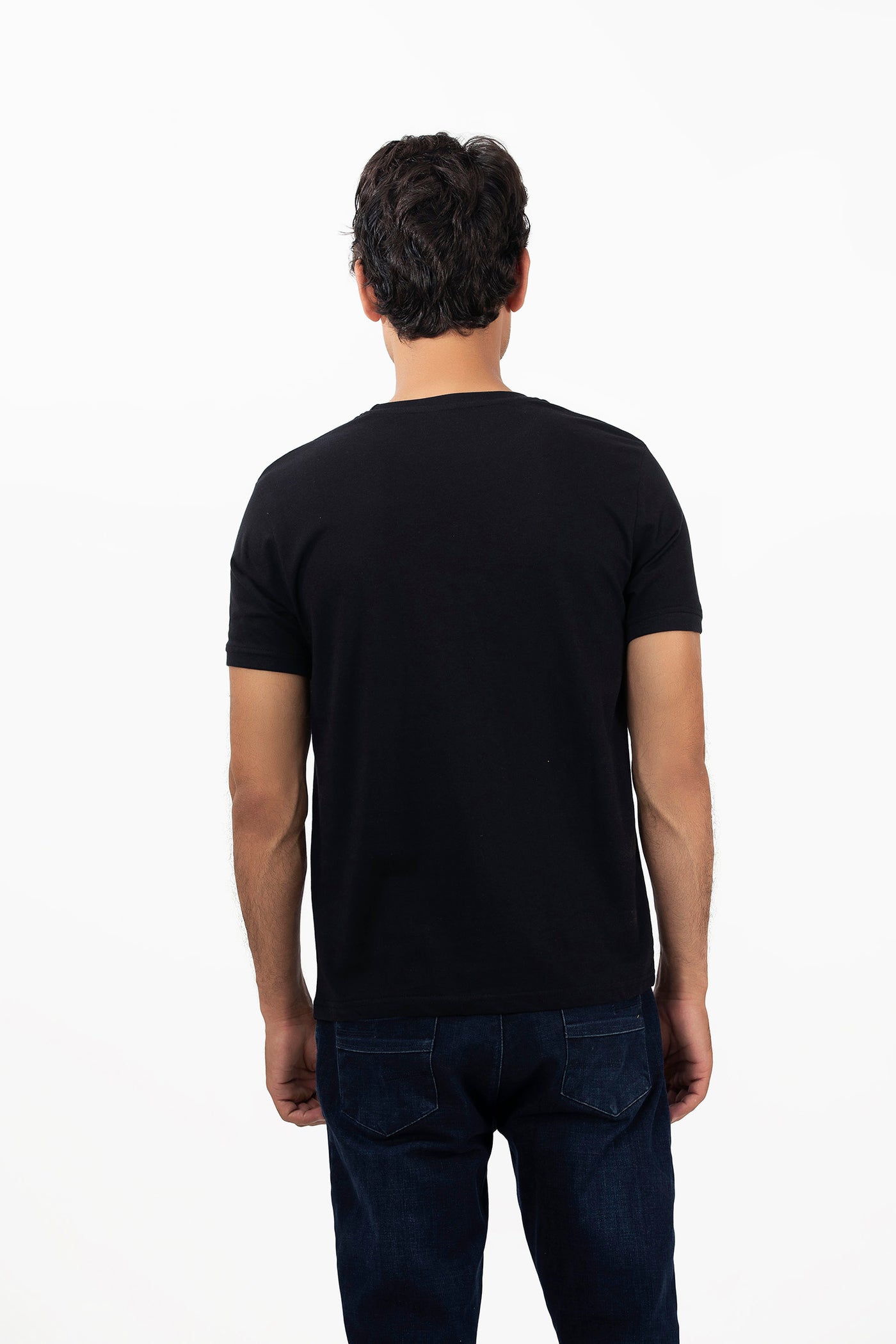 Picture of GTS-B4209 ROUND NECK T-SHIRT BLACK - Chenone Official - Online Shopping