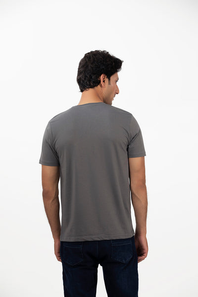 Picture of GTS-B4209 ROUND NECK T-SHIRT GREY - Chenone Official - Online Shopping