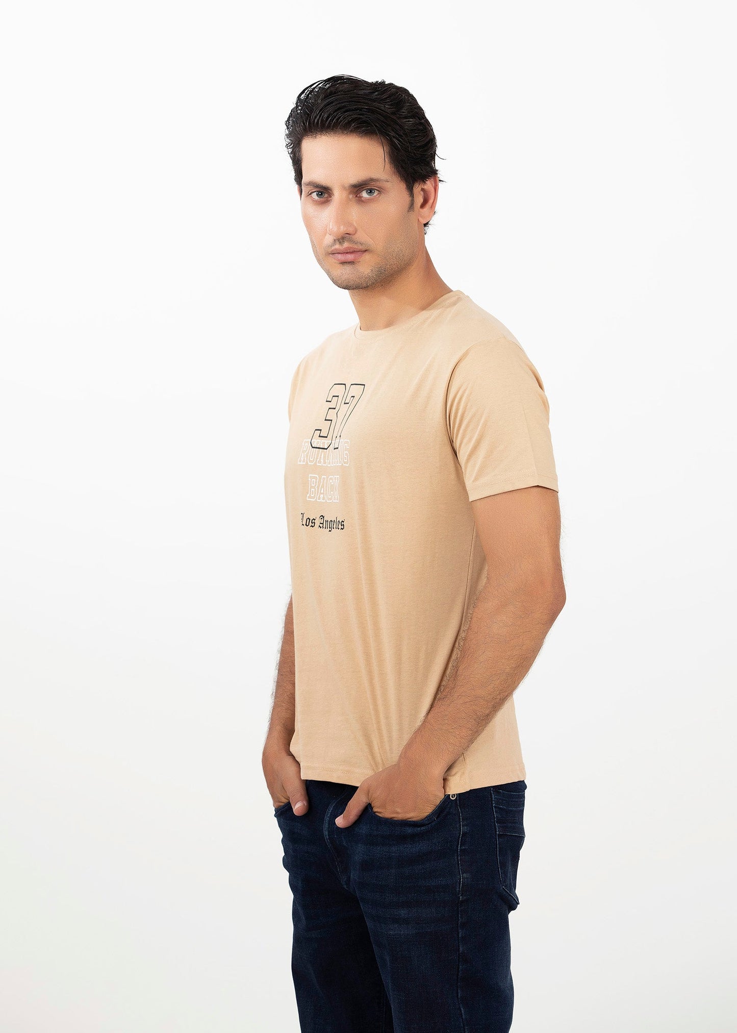 Picture of GTS-B4211 T-SHIRT H/SLV PEACH - Chenone Official - Online Shopping