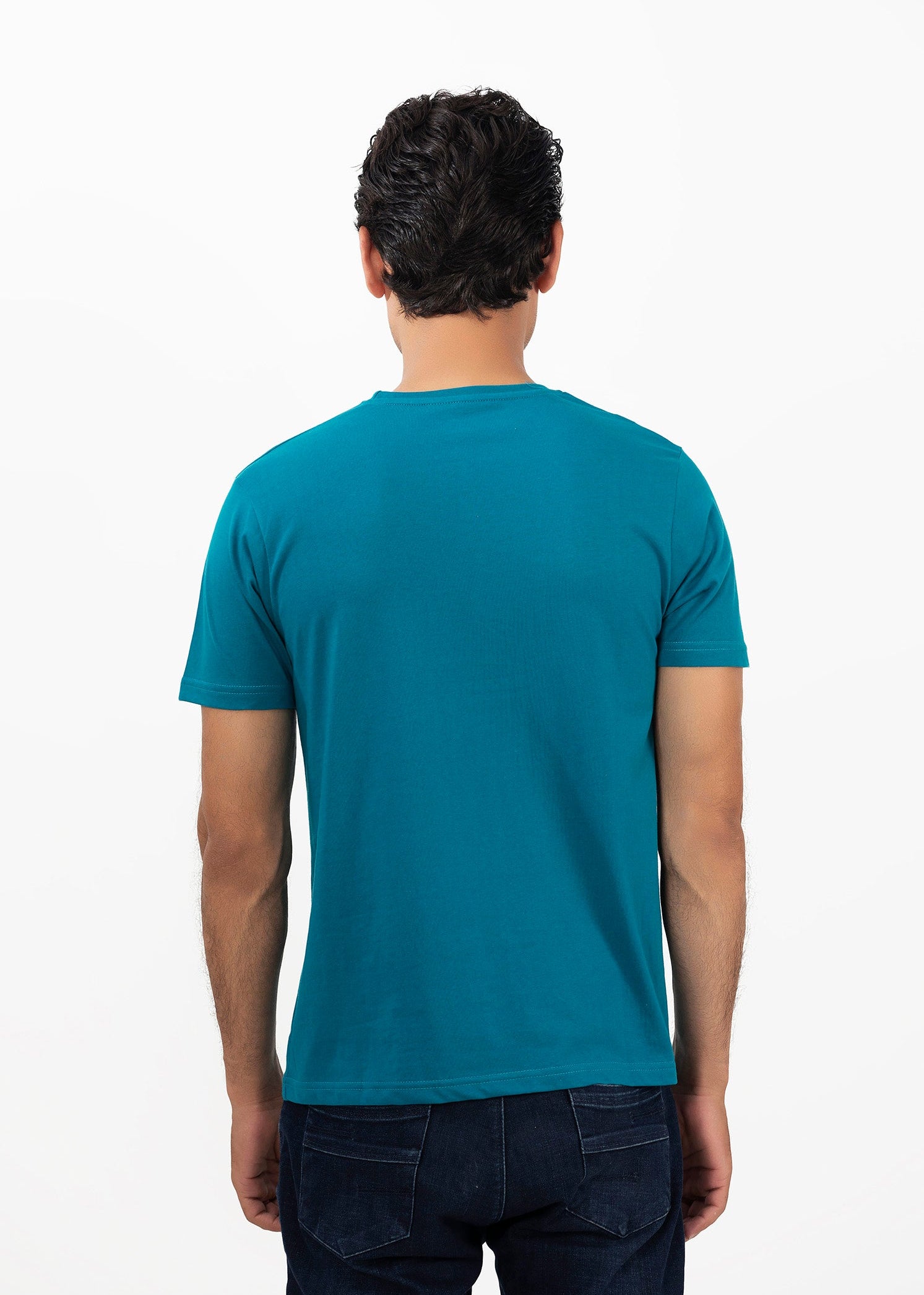 Picture of GTS-B4211 T-SHIRT H/SLV TEAL - Chenone Official - Online Shopping