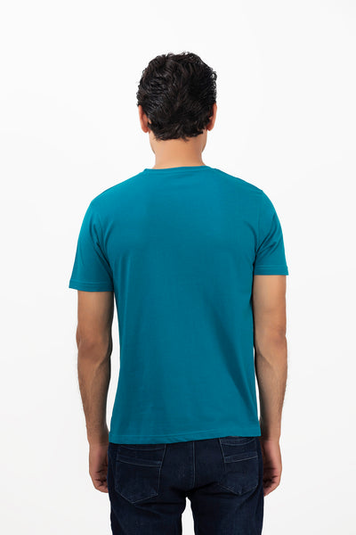 Picture of GTS-B4211 T-SHIRT H/SLV TEAL - Chenone Official - Online Shopping