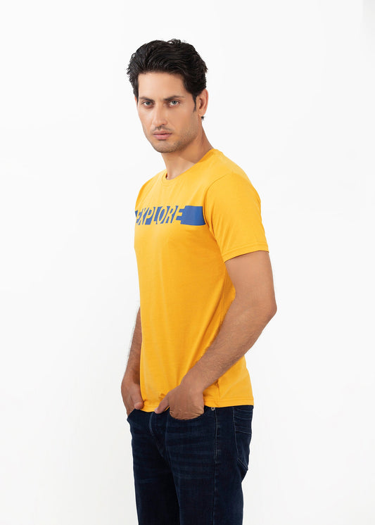 Picture of GTS-B4212 T-SHIRT H/SLV MUSTARD - Chenone Official - Online Shopping