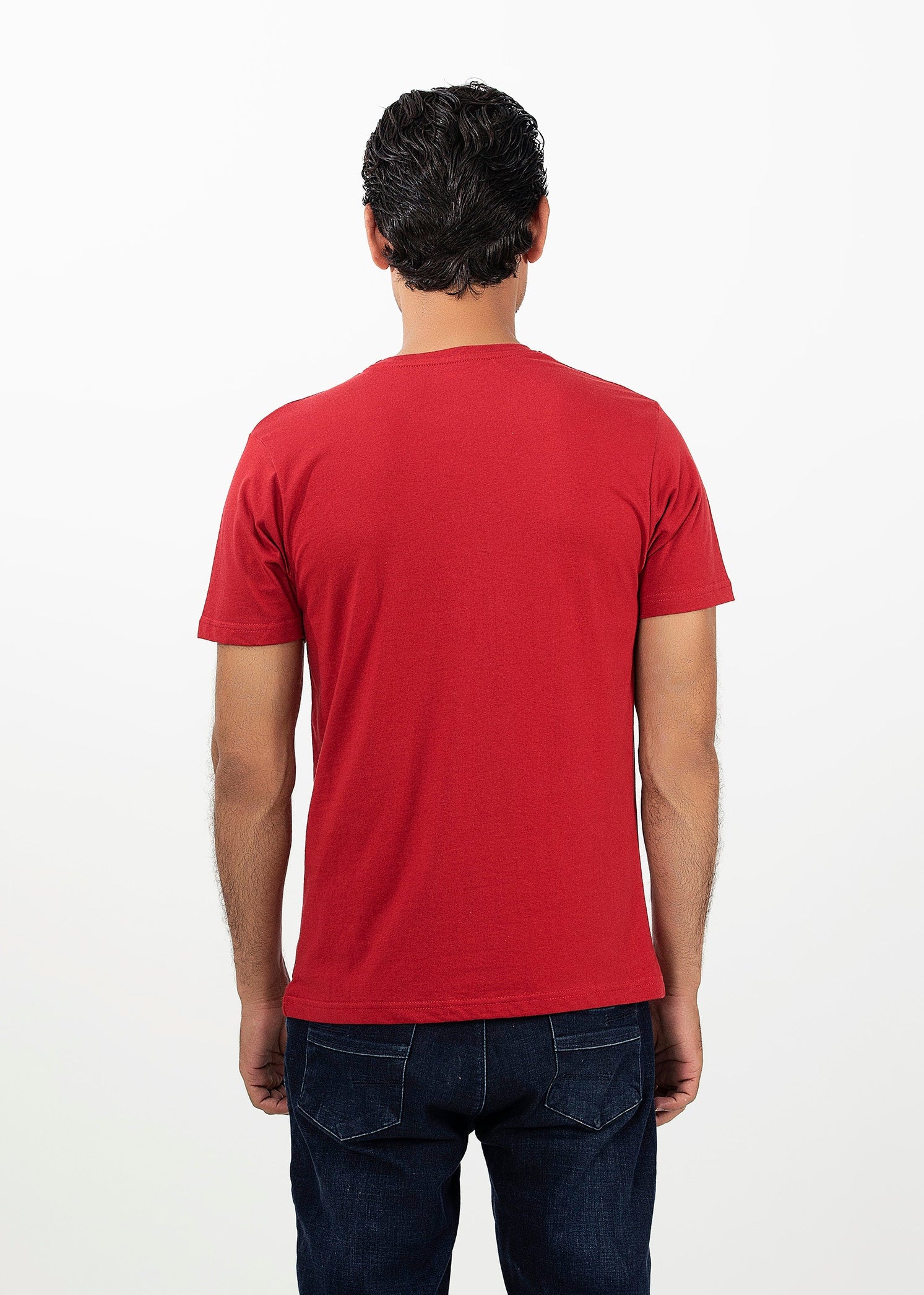 Picture of GTS-B4212 T-SHIRT H/SLV RED - Chenone Official - Online Shopping