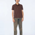 POLO SHIRTPOP CORN PIQUE BROWN - GTS-B4332