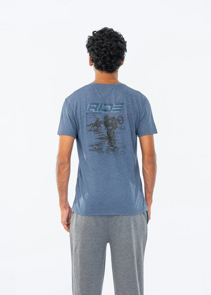 T-SHIRT SLATE BLUE - GTS-B4341