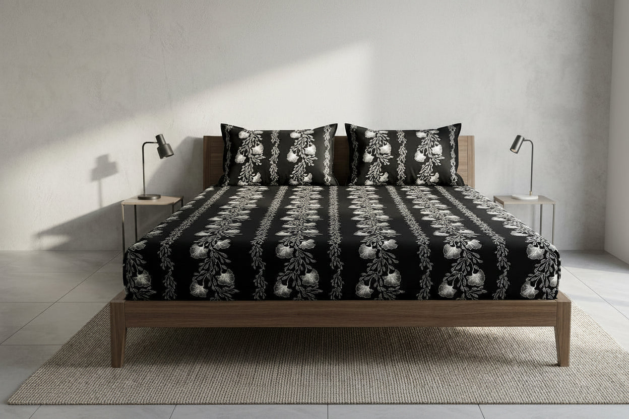 Home Summer Cotton Bed Sheet D48