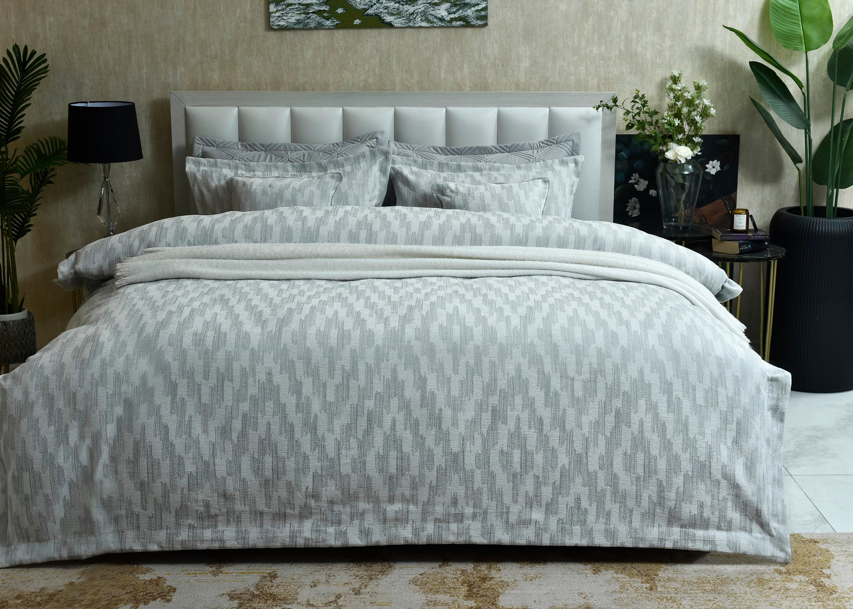 8 PCS DUVET COVER SET GRANDIOS GREY