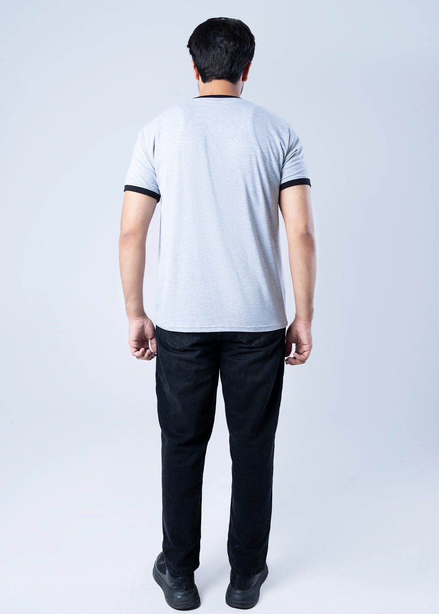 T-SHIRT GREY MELANGE -GTS-B4313