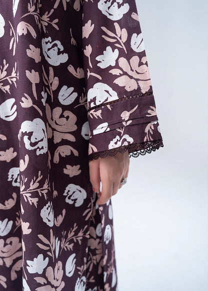 CO-ORD SET PLUM PRINTED - LDS-6662