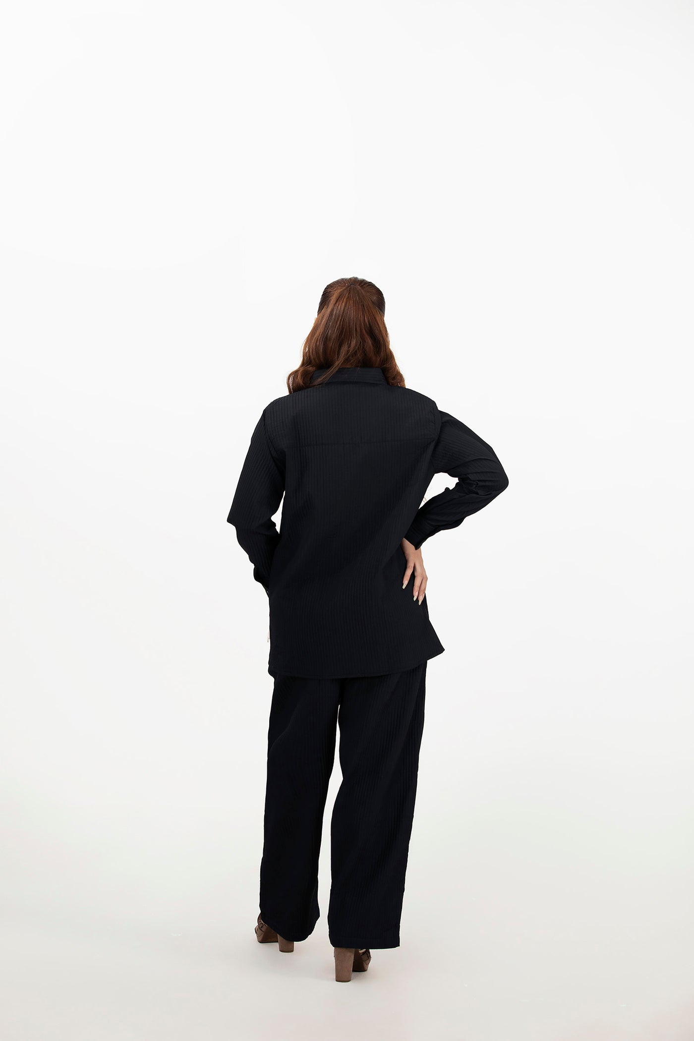 Picture of LDS-6879 CO-ORD SET BLACK - Chenone Official - Online Shopping