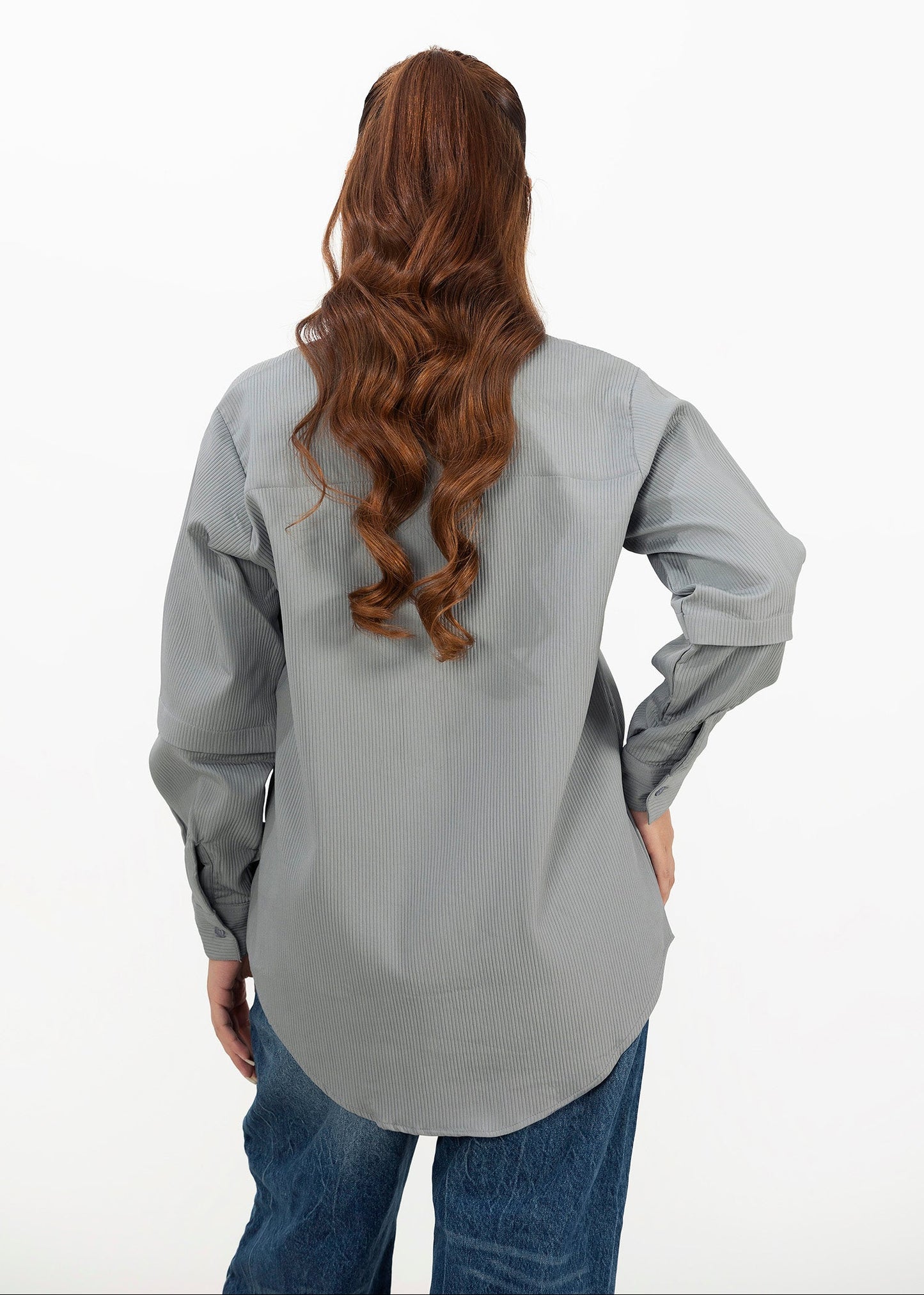 Picture of LDS-6889 GREY SHIRT - Chenone Official - Online Shopping