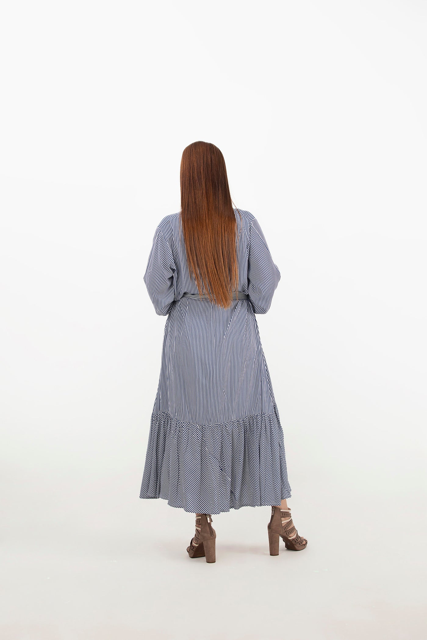 Picture of LDS-7005 BLUE STRIPES SHIRT - Chenone Official - Online Shopping