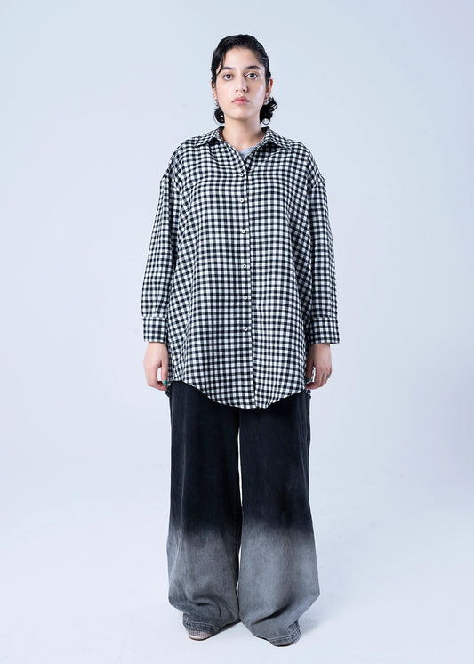 WOVEN TOP BLACK - LDS-7100