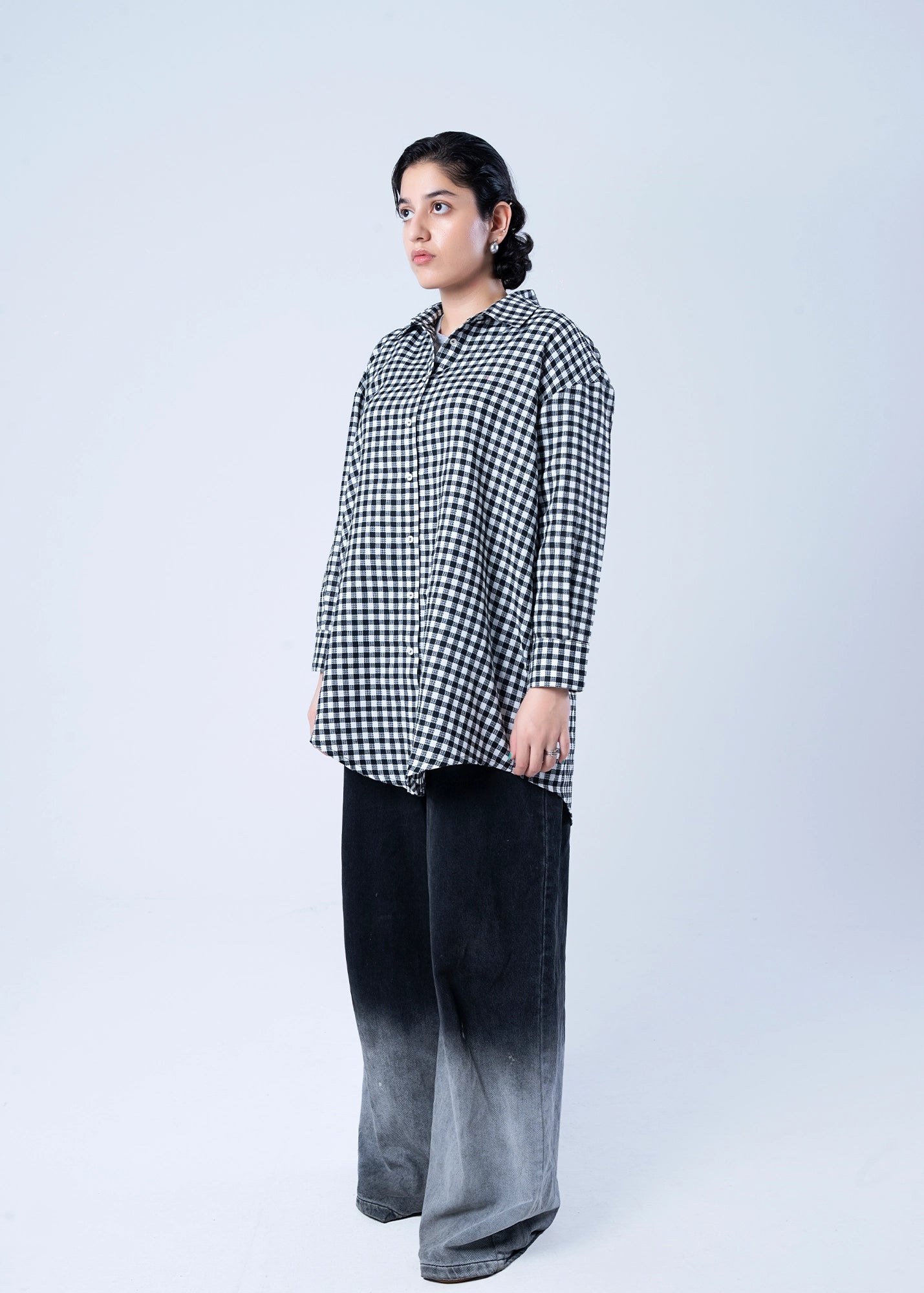 WOVEN TOP BLACK - LDS-7100