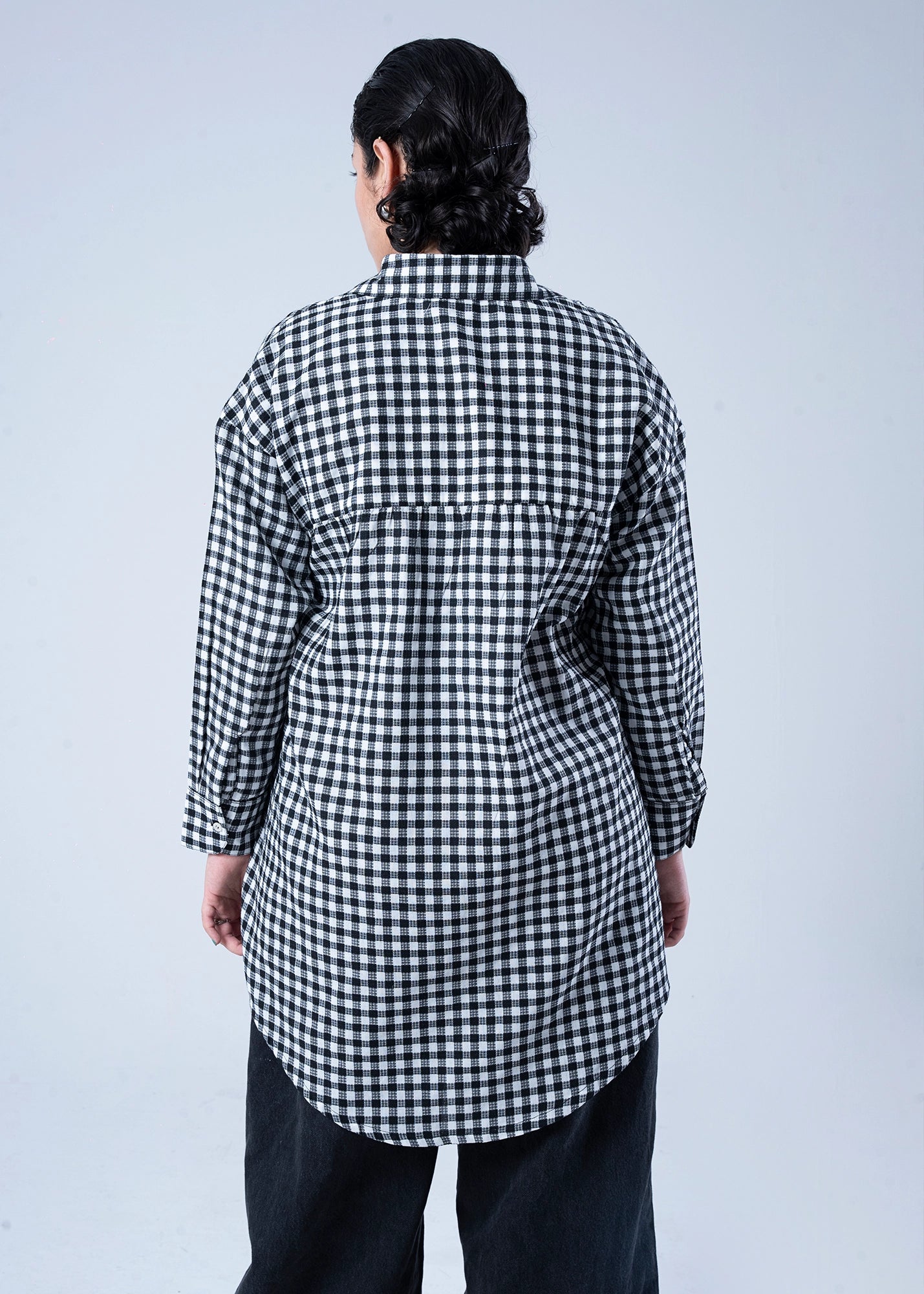 WOVEN TOP BLACK - LDS-7100