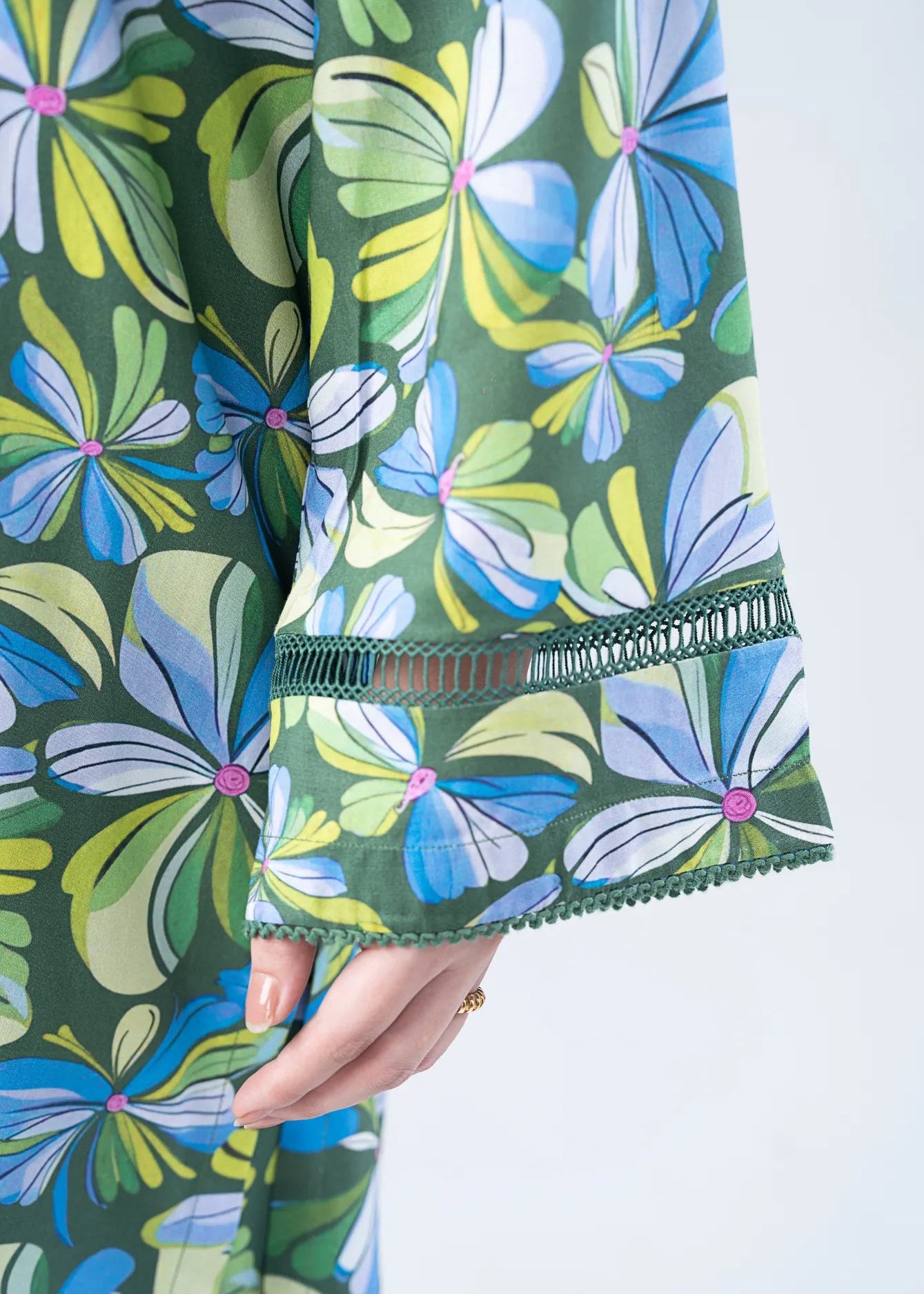 CO-ORD SET PARROT GREEN - LDS-7114