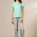 Picture of LDS-A1706 FASHION T-SHIRT GREEN - Chenone Official - Online Shopping