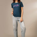 Picture of LDS-A1708 T-SHIRT NAVY - Chenone Official - Online Shopping