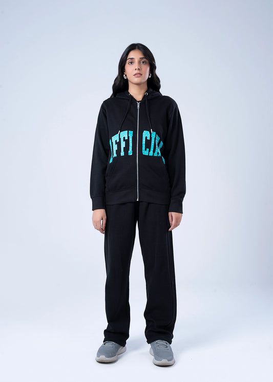 PULL OVER HOODIE BLACK - LDS-A1787