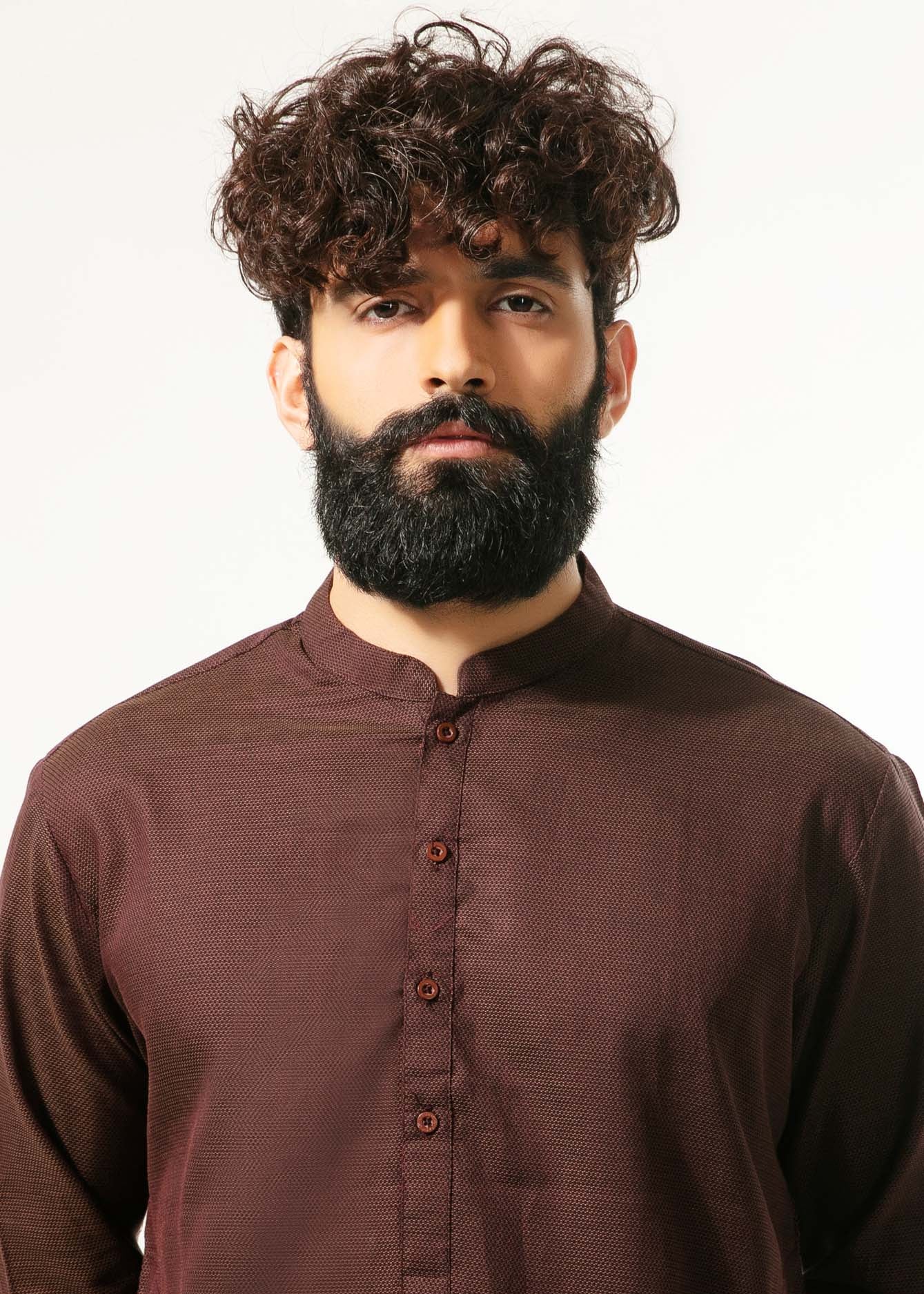 Picture of GTS-6342 FASHION KURTA BROWN - Chenone Official - Online Shopping