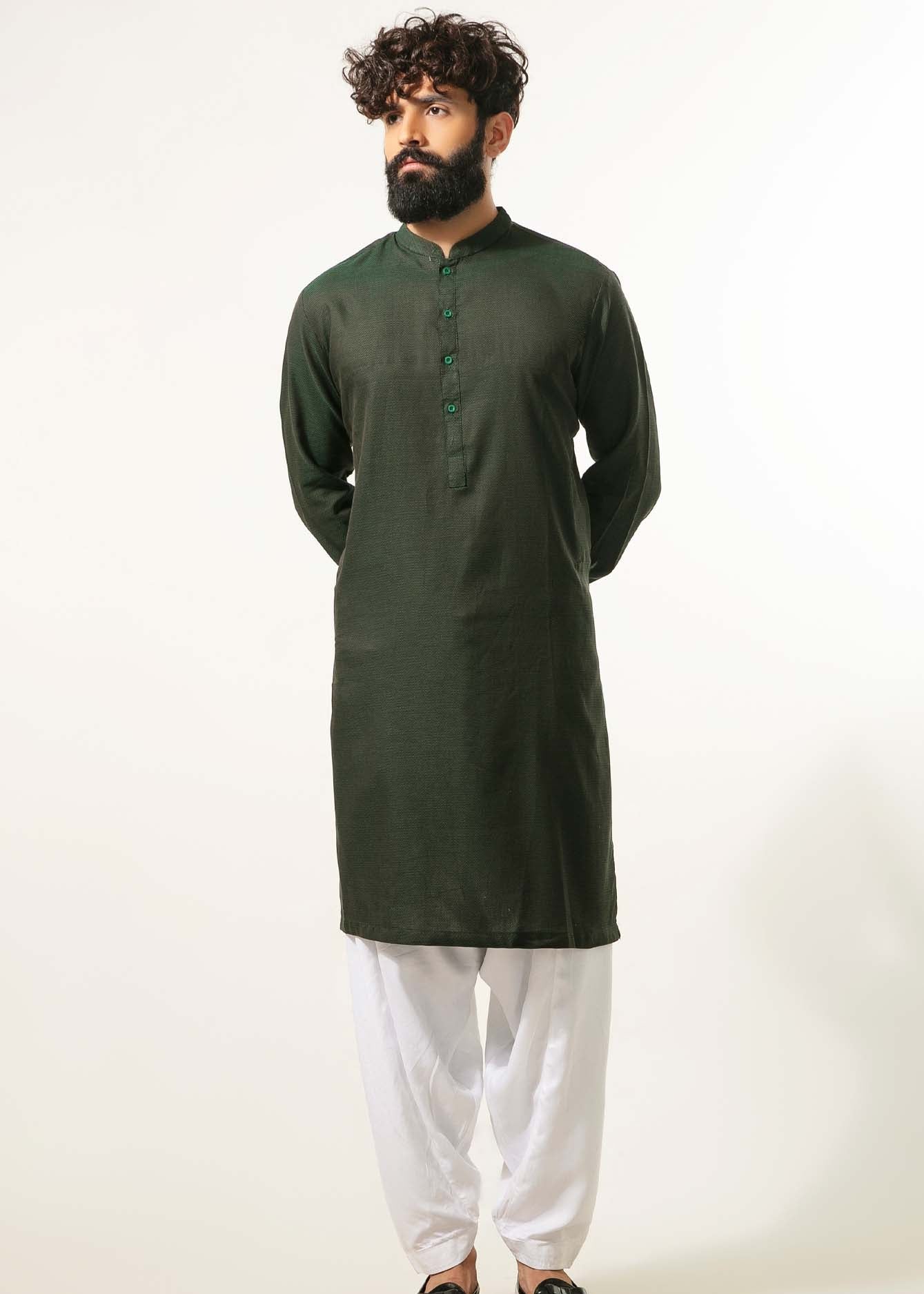 Picture of GTS-6342 FASHION KURTA D/GREEN - Chenone Official - Online Shopping