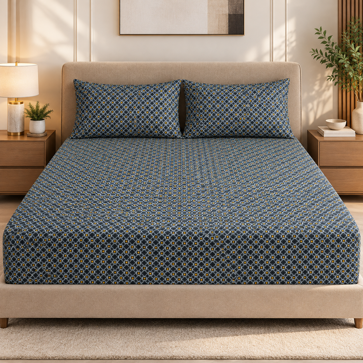 Home Cotton Bed Sheet D10
