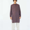 SINGLE KURTA COTTON YARD DYED BURGUNDY GTS-6552