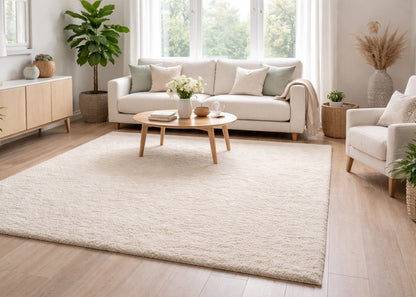 SHAGGY RUG OFF WHITE