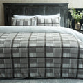 3 PCS PRINT FAUX WOOL FUR COMFORTER-26 SET GREY