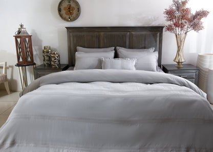 7 PCS DUVET COVER SET POISE GREY