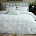 7 PCS DUVET COVER SET POISE WHITE
