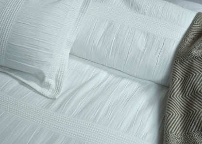 7 PCS DUVET COVER SET POISE WHITE