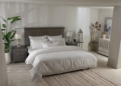 9 PCS DUVET COVER SET PRESTIGE-26 WHITE