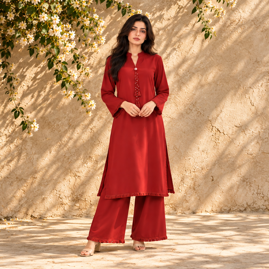 Winter Co-ord set Maroon