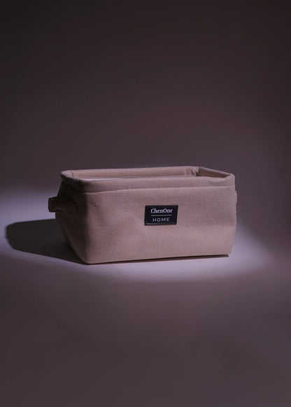 BEIGE STORAGE BASKET