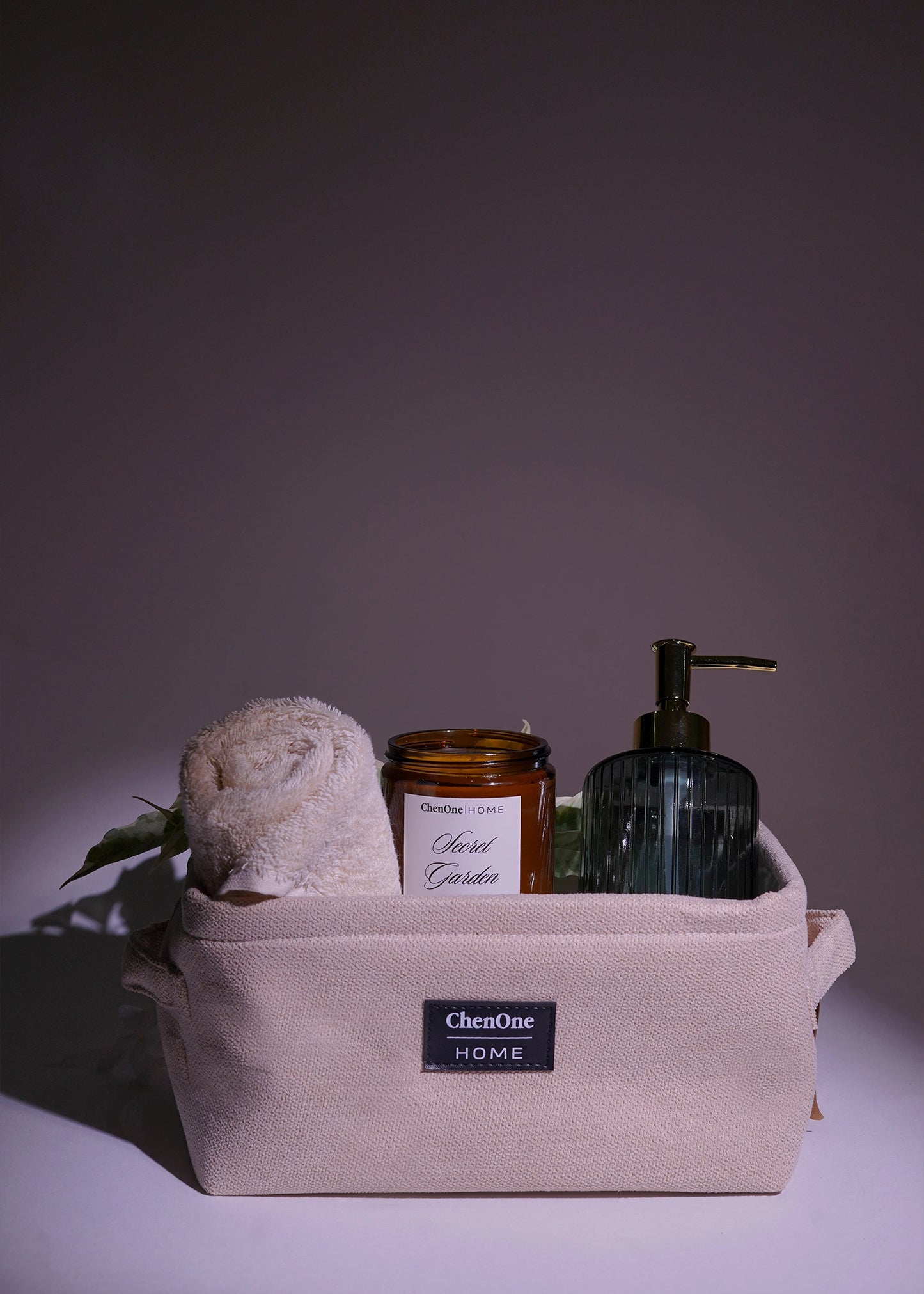 BEIGE STORAGE BASKET