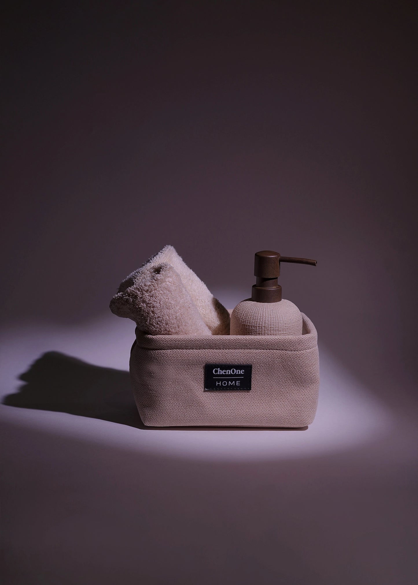 BEIGE STORAGE BASKET