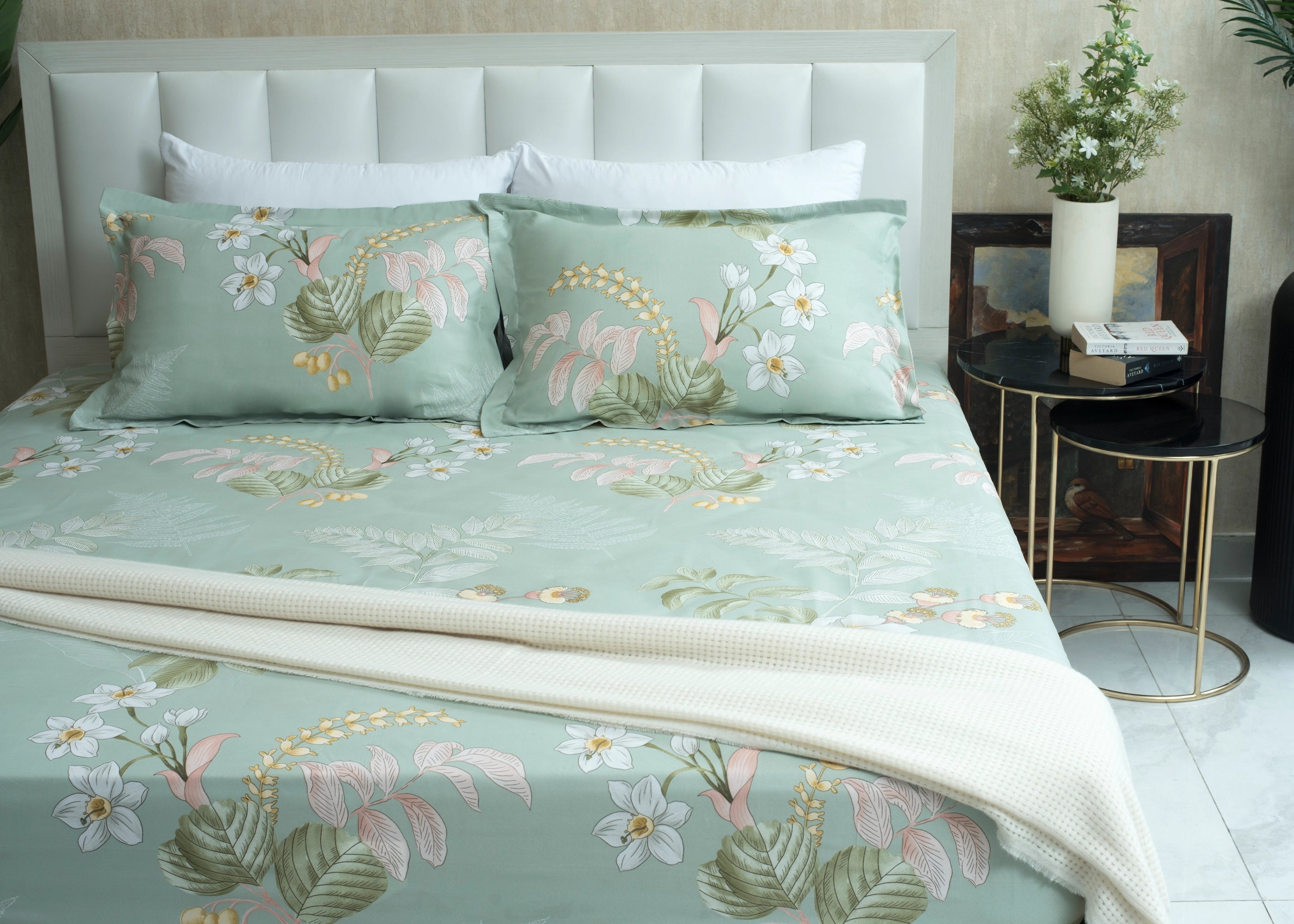 Bed Sheet Main Version Sea Grass | ChenOne Home Textile