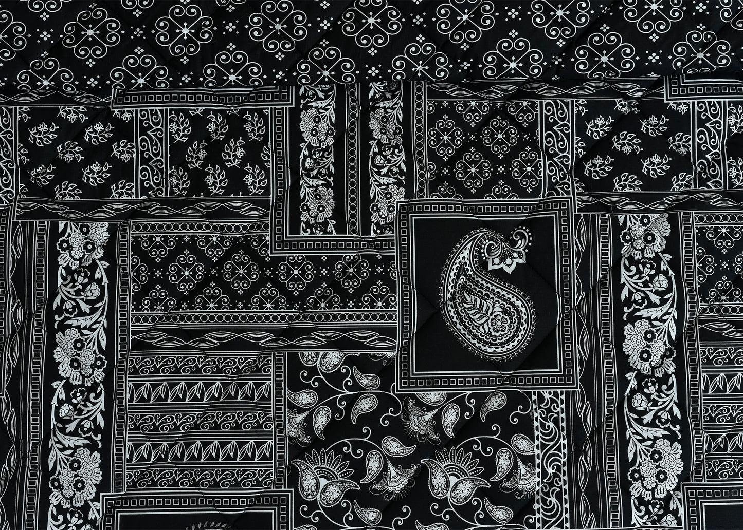 3 PCS BED SPREAD DOUBLE BLOCK PRINT-26-SL