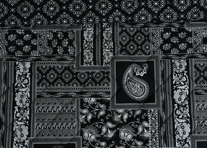 3 PCS BED SPREAD DOUBLE BLOCK PRINT-26-SL