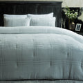 3 PCS CARVING FLANNEL COMFORTER-26 SET GREY