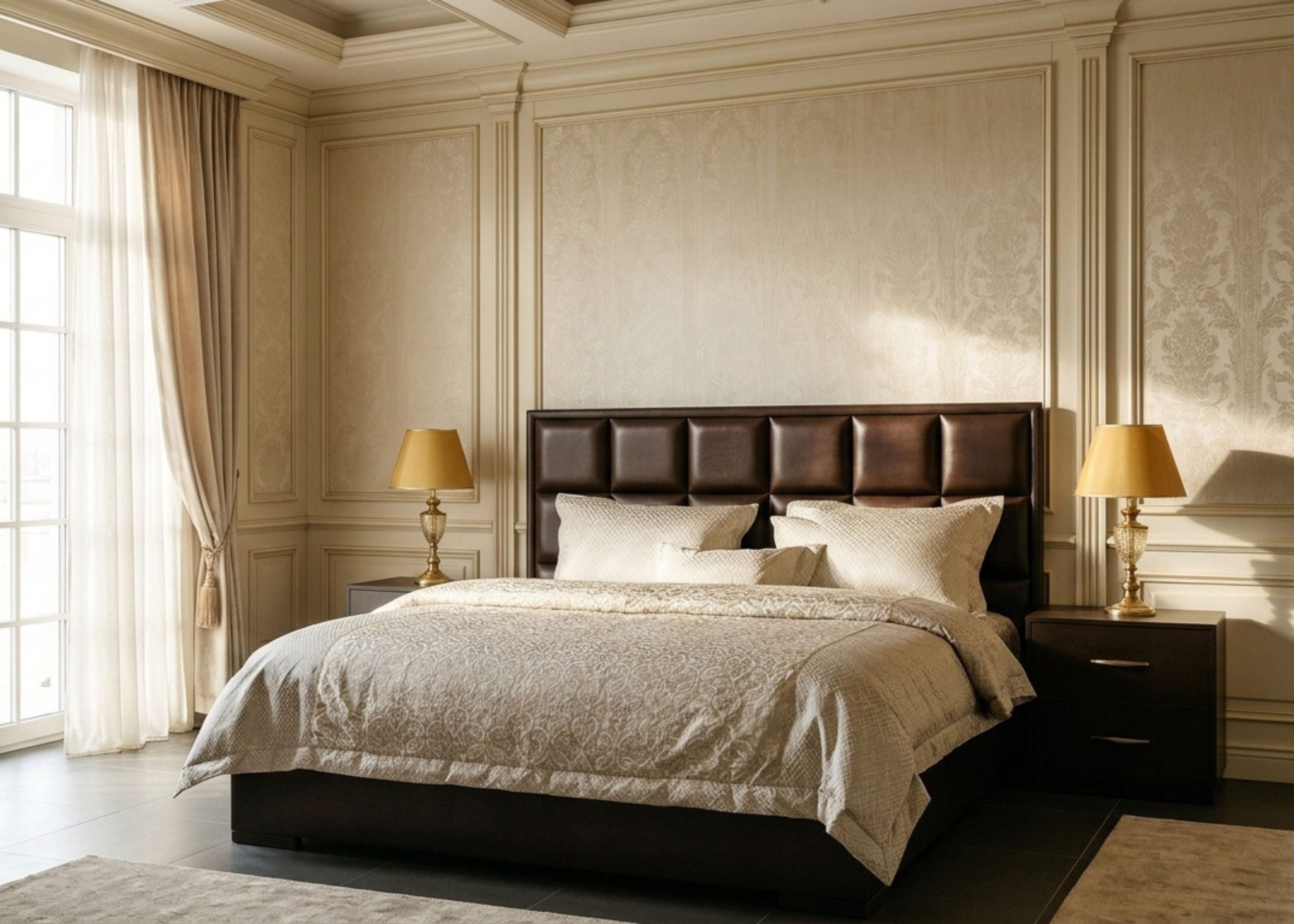 Devine Bed with Side Tables - Furniture | ChenOne Furniture