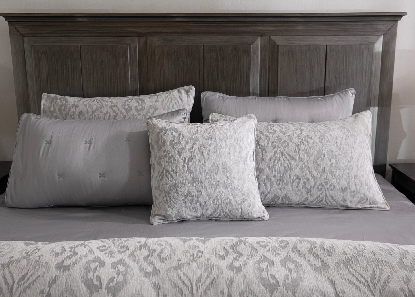 8 PCS DUVET COVER SET VICTORIA-26 GREY