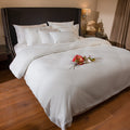 9 PCS DUVET COVER SET WAFFLE WHITE