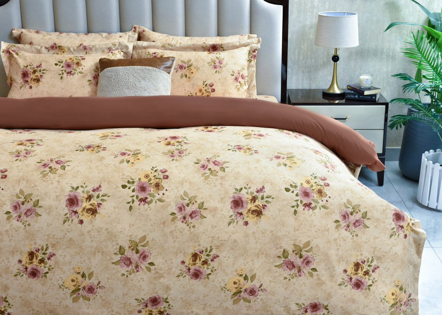 QUILT COVER GOLDEN ORCHID-26N
