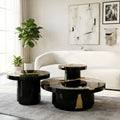 EMPIRE BRASS TABLE SET BLACK