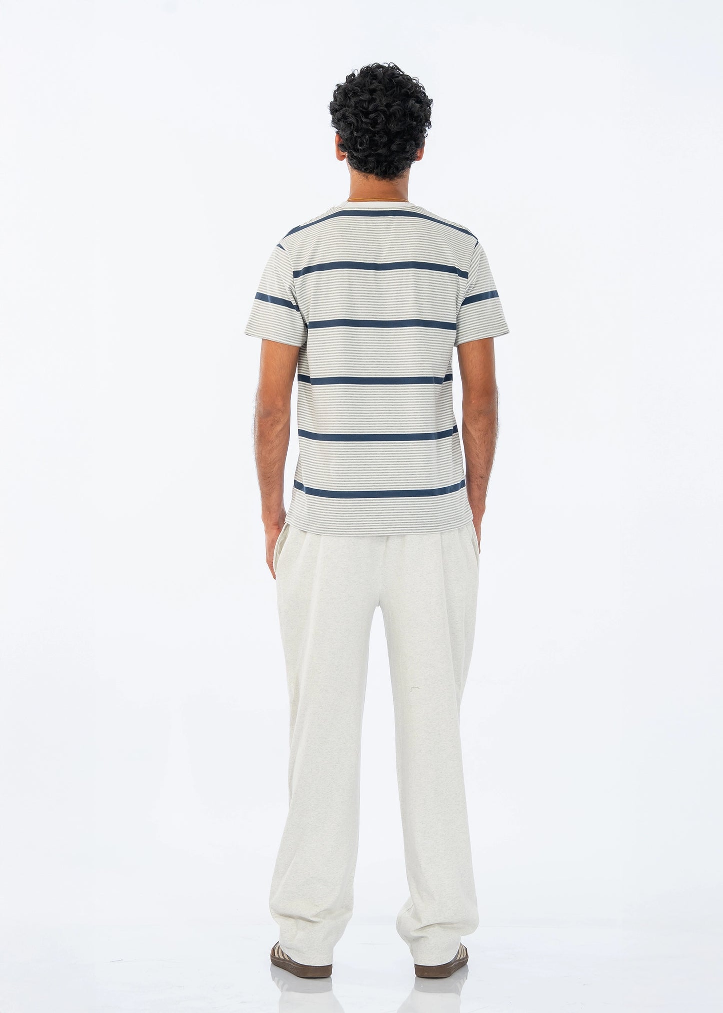 NIGHT SUIT GREY STRIPES - GTS-B4363