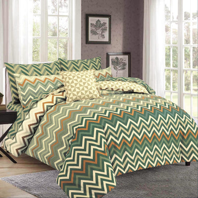 Picture of 6 PCS COMFORTER SET QUEEN CHEVRON-25 - Chenone Official - Online Shopping