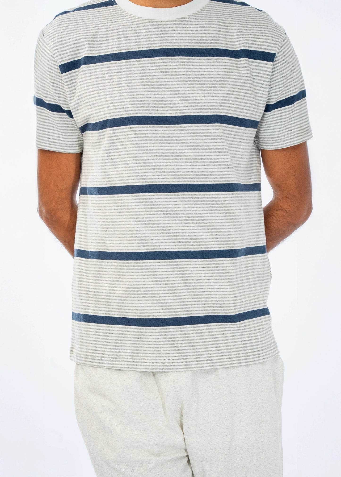 NIGHT SUIT GREY STRIPES - GTS-B4363